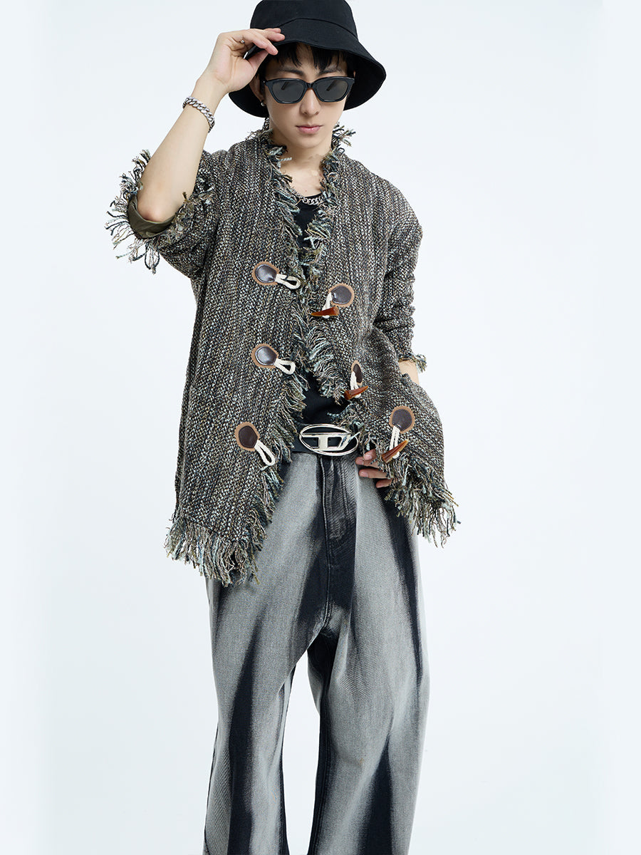 【23s September.】Vintage Braided Raw Trim Unisex Jacket -L ArtsKoreanMan