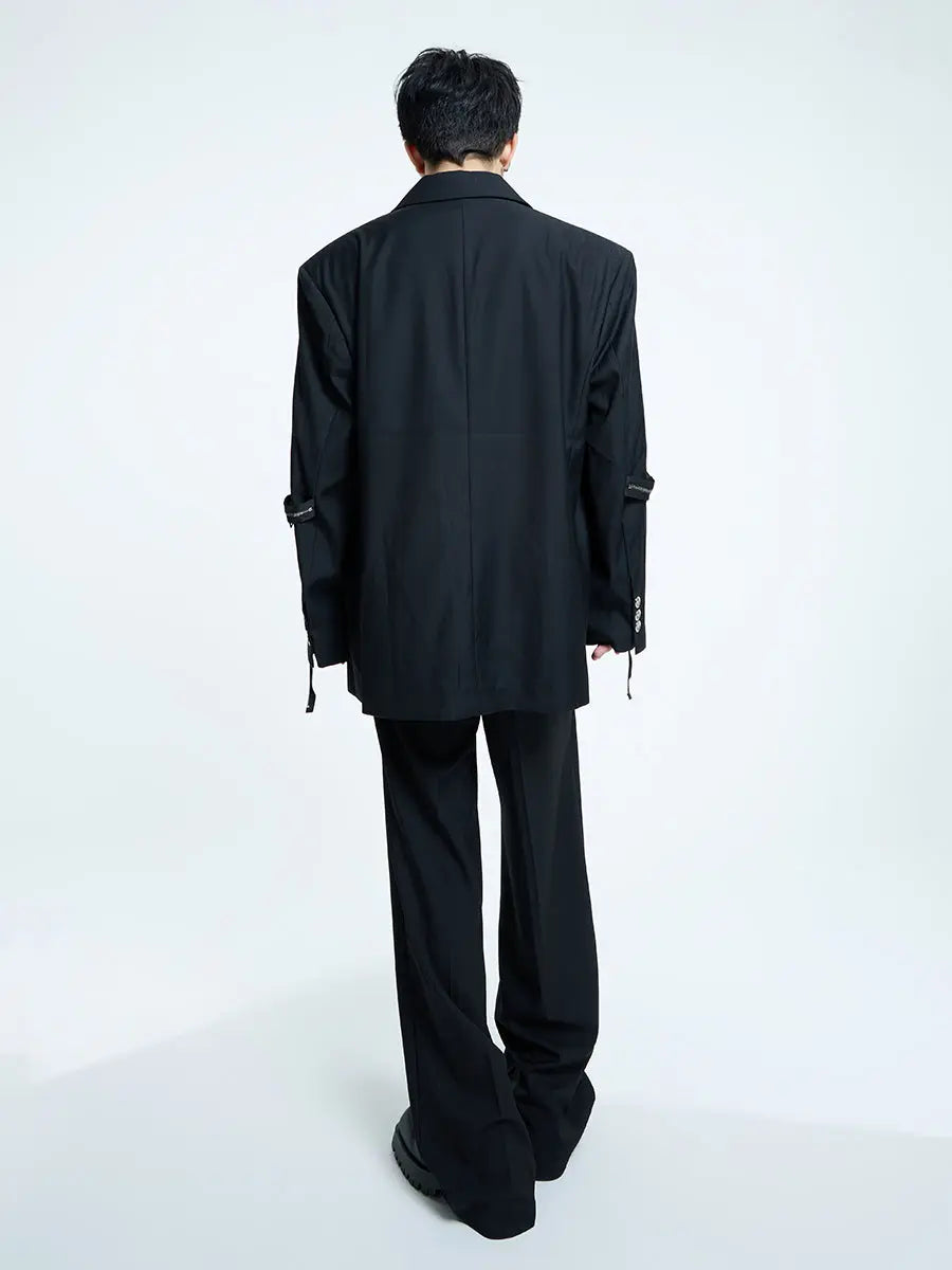 【23s September.】Metallic Embellished Blazer ArtsKoreanMan
