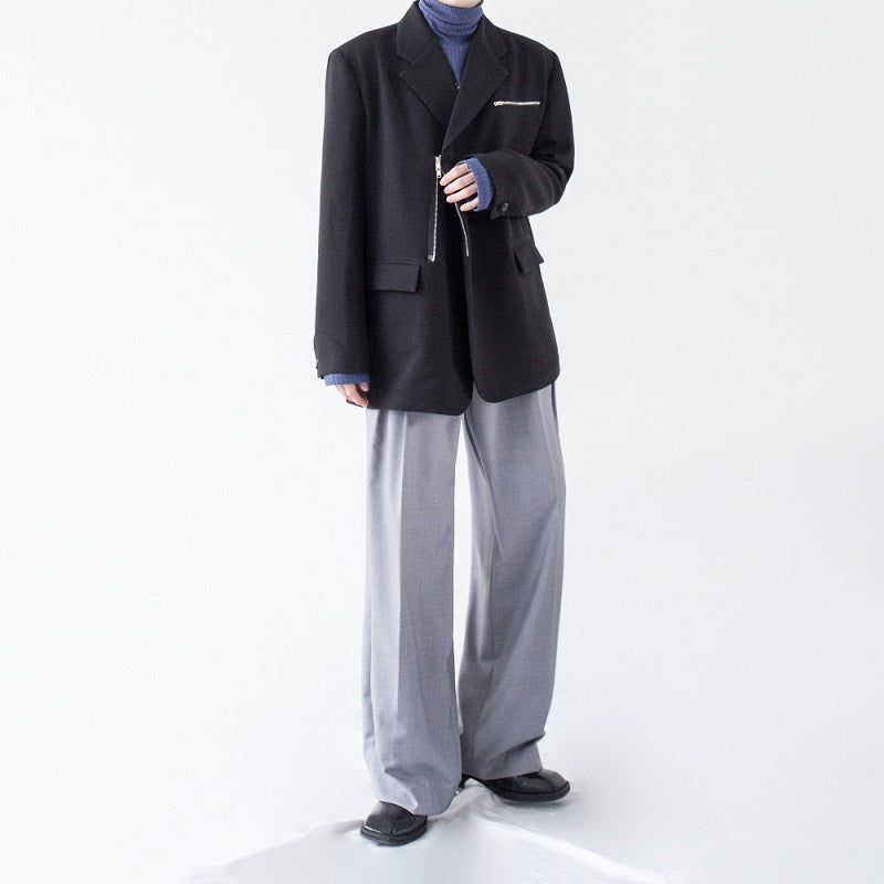 【25s Feb.】Korean Style Casual Trendy Zipper Suit Jacket