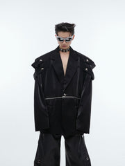 【24s Oct.】Liquid Glossy Outerwear Blazer ArtsKoreanMan