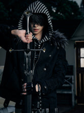 【26s Jan.】Silent Shadow Detachable Fur Collar Canvas Jacket