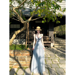 【26s May】Sheer Mesh Strappy Maxi Dress