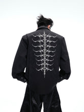 【25s Apr.】Embroidered Studded Spine Shirt