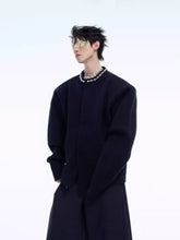 【24s Nov.】Simple Light Luxury Pearls Embellished Short Cardigan Sweater ArtsKoreanMan