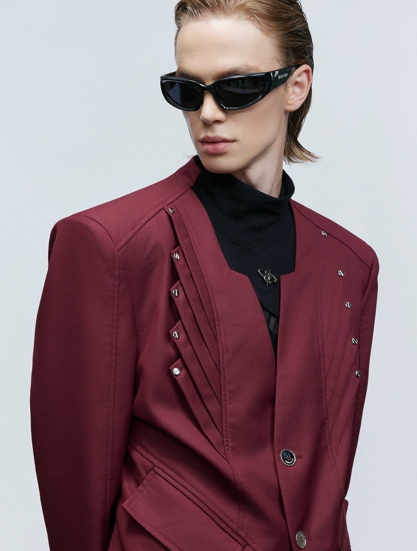 【25s Nov.】Wool Blend Tailored V-neck Suit / Trousers