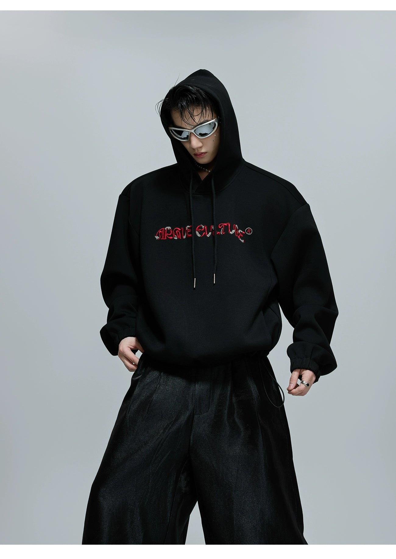 Beaded Embroidered Hoodie