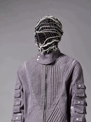 Distressed Knit Balaclava