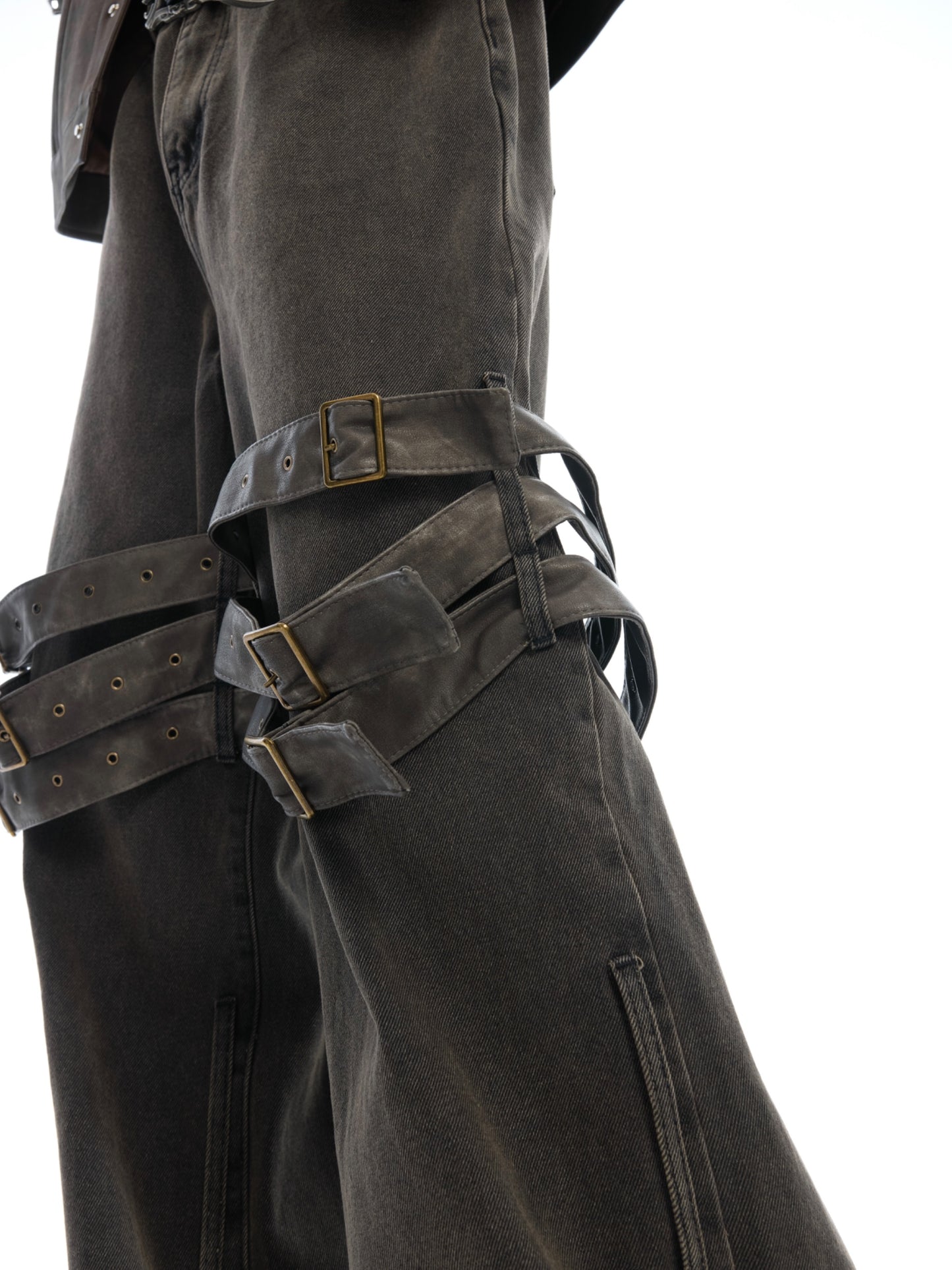 【25s Apr.】Vintage Heavy Belted Flare Denim Pants