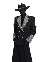 【26s May.】Leopard Collar Structured Oversized Blazer