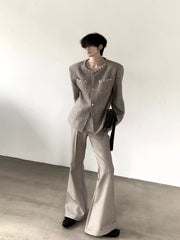 Pearl Embellished Vintage Tweed Jacket