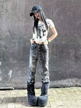 【26s Jan.】Blade-Washed Curved Fit Stretch Denim Jeans