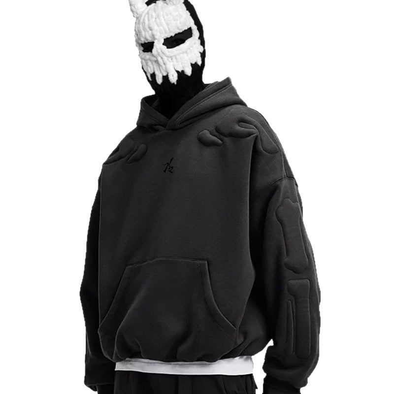 【25s Jul.】Skeleton 3D Embroidered Hoodie