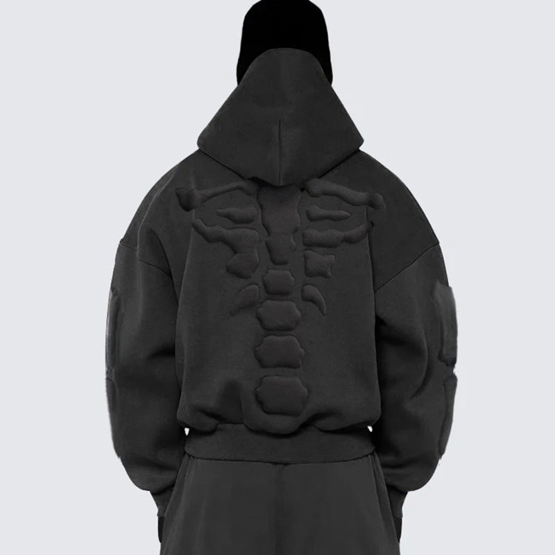 【25s Jul.】Skeleton 3D Embroidered Hoodie