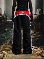 Double Waist Contrast Jersey Sweatpants