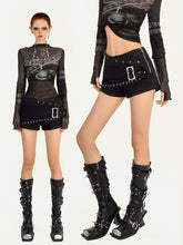 【25s Oct.】Studded Punk Low-rise Shorts
