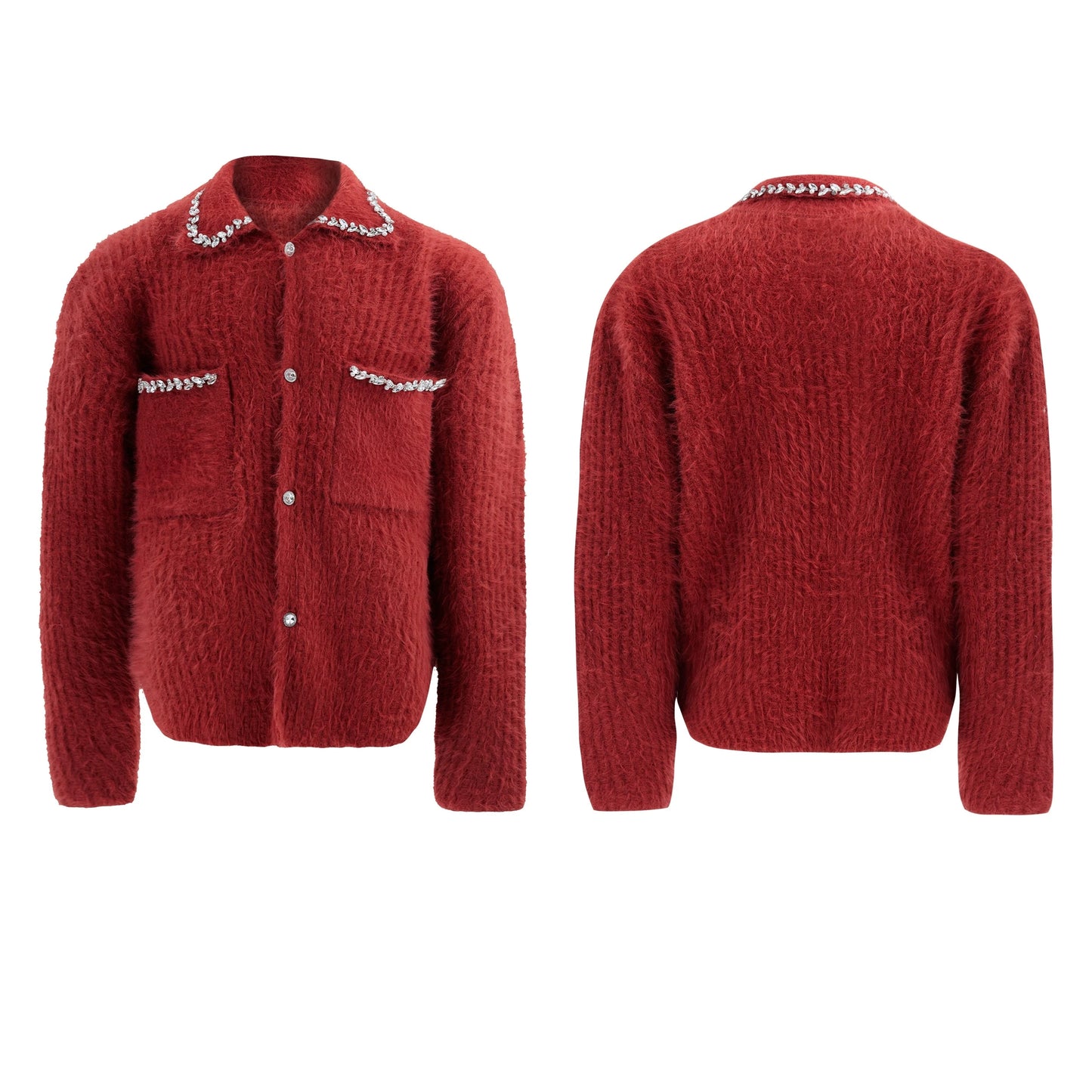 【24s Dec.】Diamond-studded Luxury Cardigan ArtsKoreanMan
