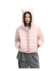 【25s Dec.】Sweet Little Devil Horn Hooded Down Jacket