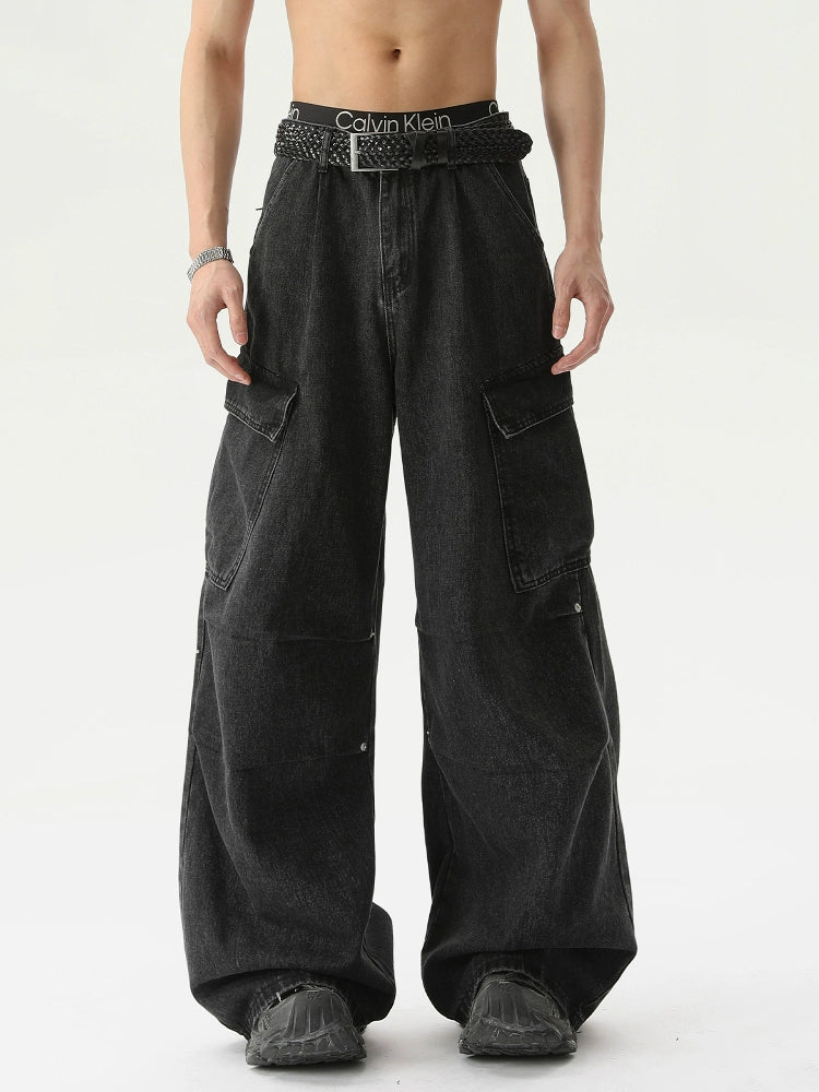 【25s Jun.】Camo Utility Pocket Wide-Leg Jeans