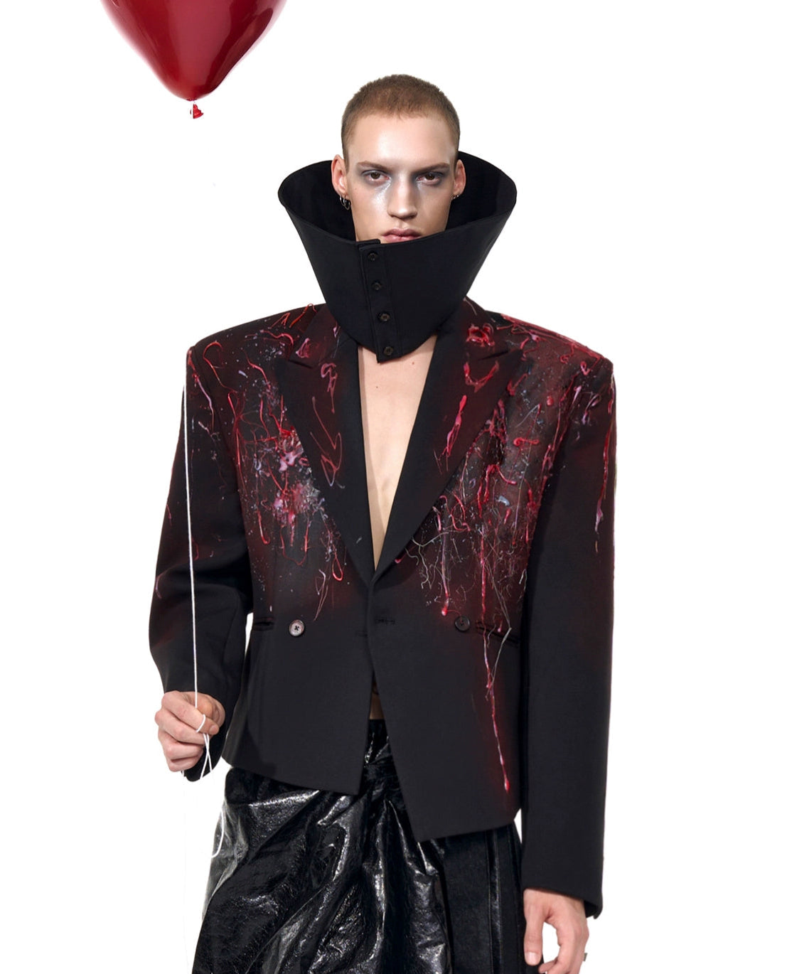 【25s Sep.】"Red Blood" Hand-waxed Suit Jacket