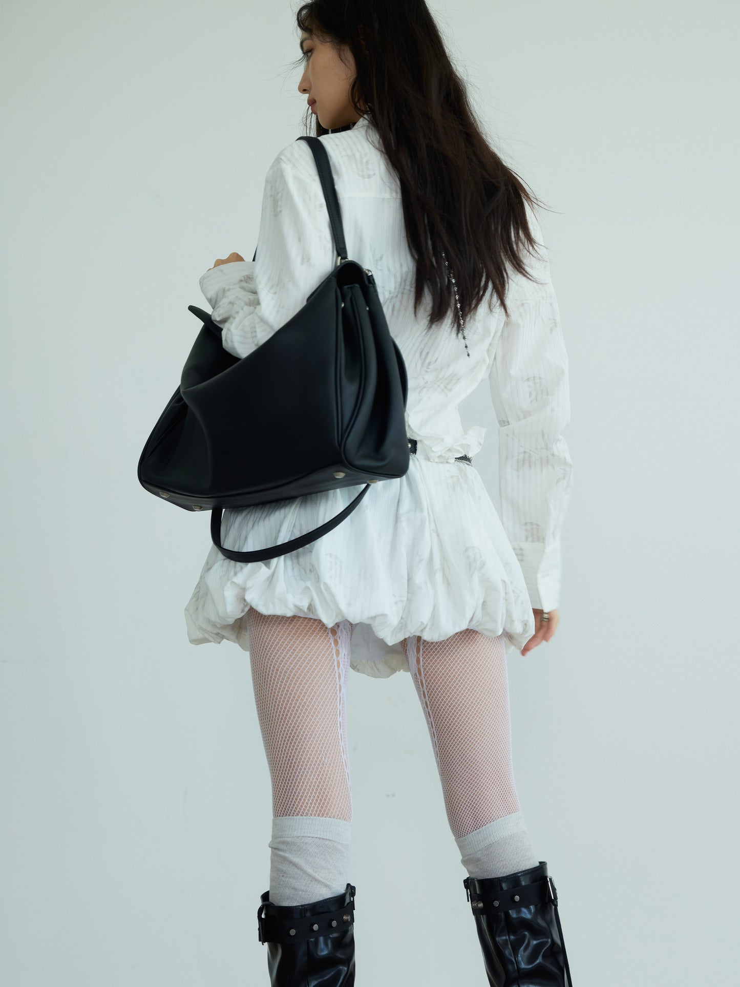 【25s Apr.】New Chinese Style Printed Pleated Bud Dress