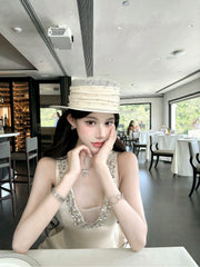 【25s Aug.】Diamond V-neck Suspender Dress