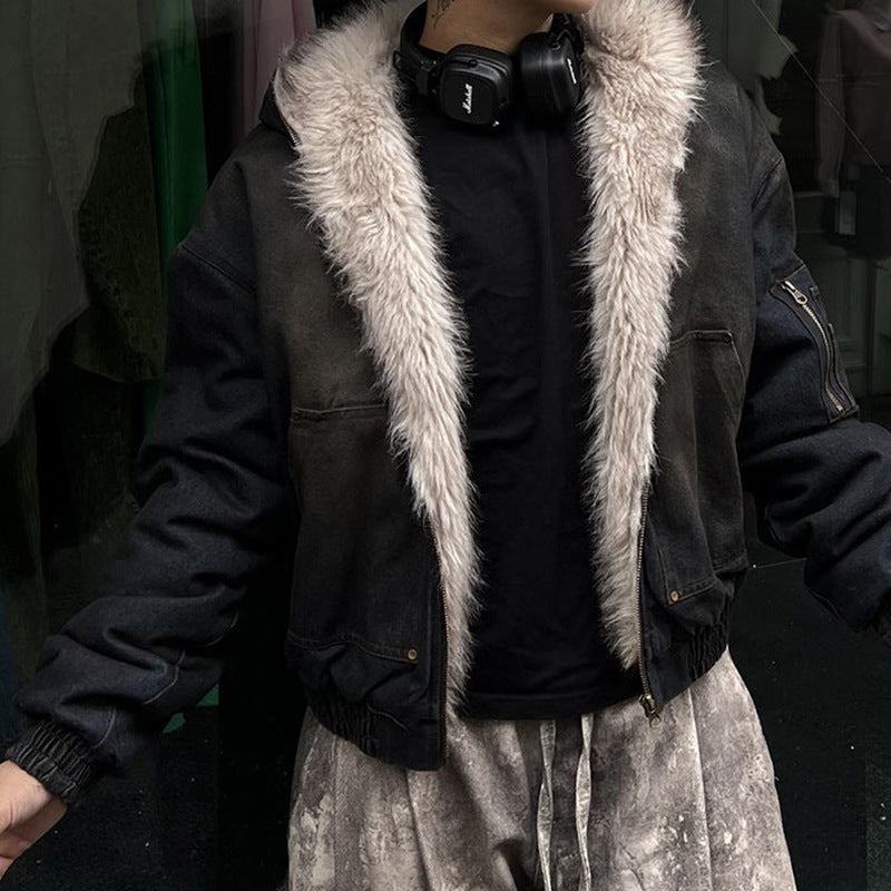 【25s Jul.】High Street Winter Plush Cotton Coat