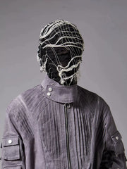 Distressed Knit Balaclava