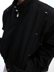 【25s Apr.】Heavy Studded Spine Harrington Jacket