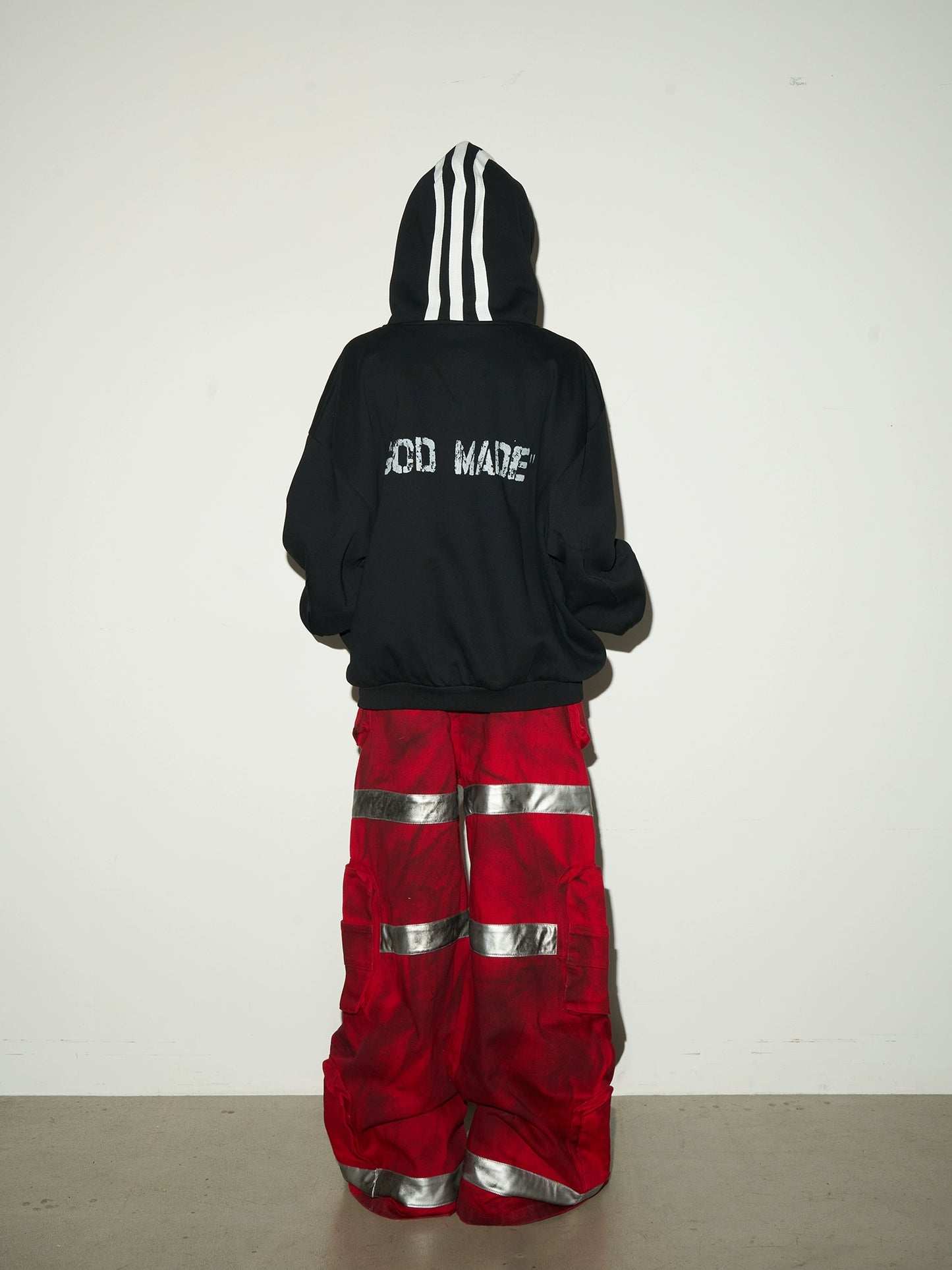 【25s Aug.】Dark Washed Patchwork Wide-Leg Jeans