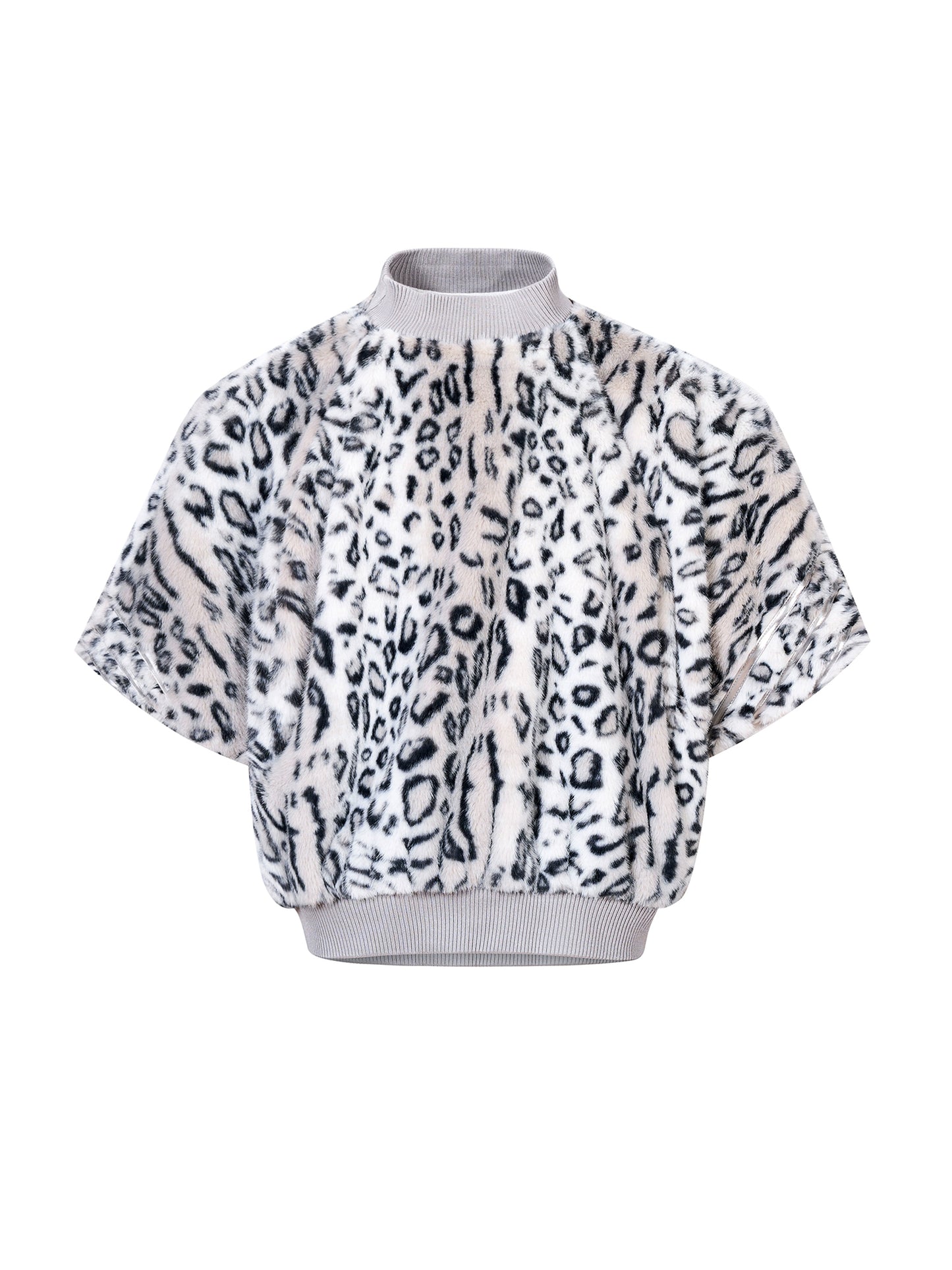 【25s Oct.】Short Furry Leopard Print Faux Fur Coat/Pants