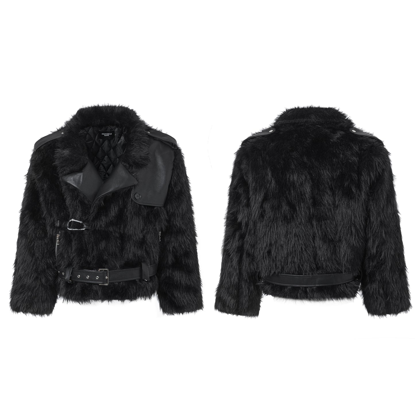 【25s Mar.】 Black Mink Fur Plush Jacket