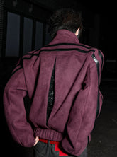 Suvet Spine Studded Suede Jacket