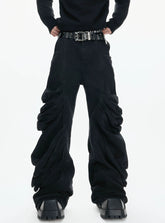 【26s Jan.】Deconstructed Vintage Curved Straight Denim Pants