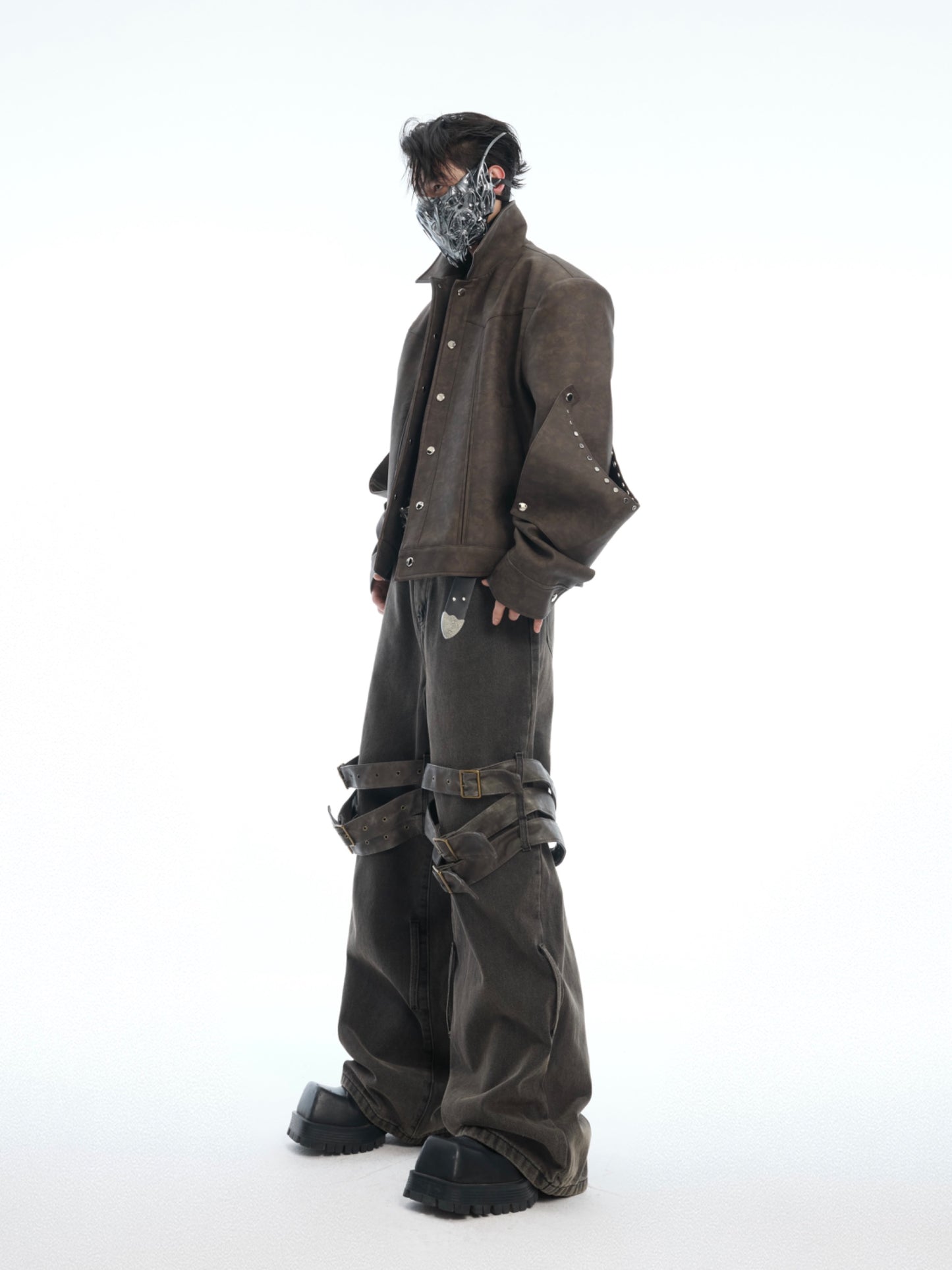 【25s Apr.】Vintage Heavy Belted Flare Denim Pants