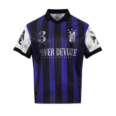 Vintage Badge Stripe Polo Jersey Tee