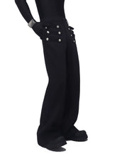 Braided Detail Flared Trousers