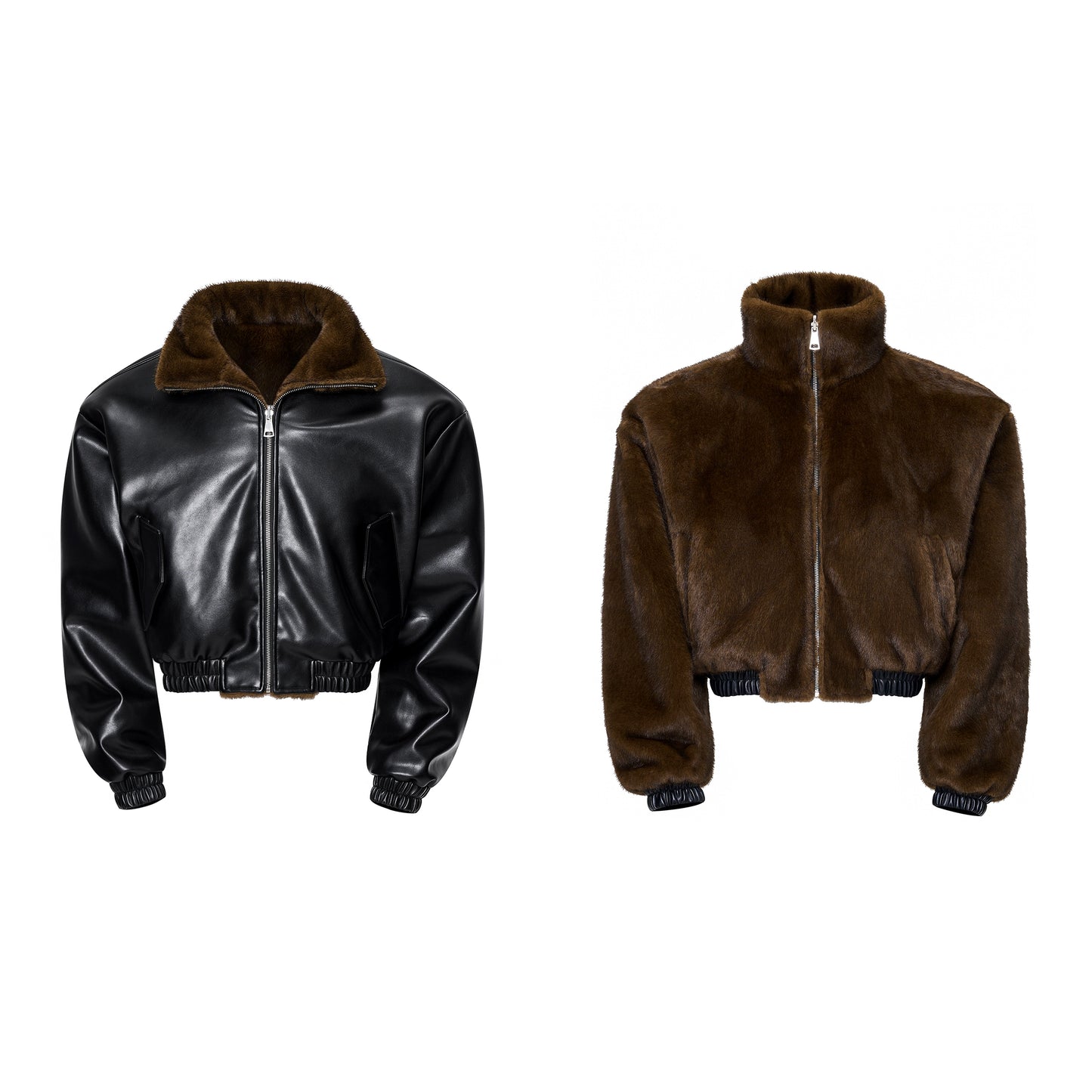 Reversible Winter Fur and Leather Jacket / Pants
