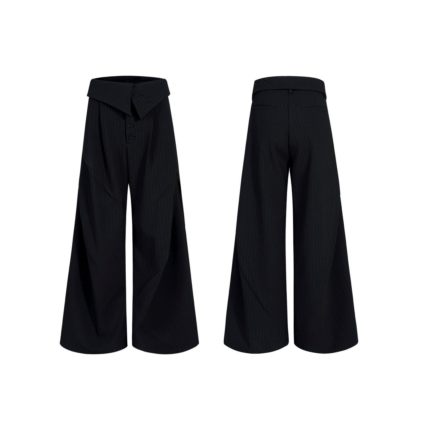 【25s Nov.】Vertical Striped Button-down Casual Trousers