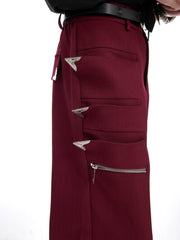 【25s Sep.】Vintage Metal Zipper 3D Pocket Pants