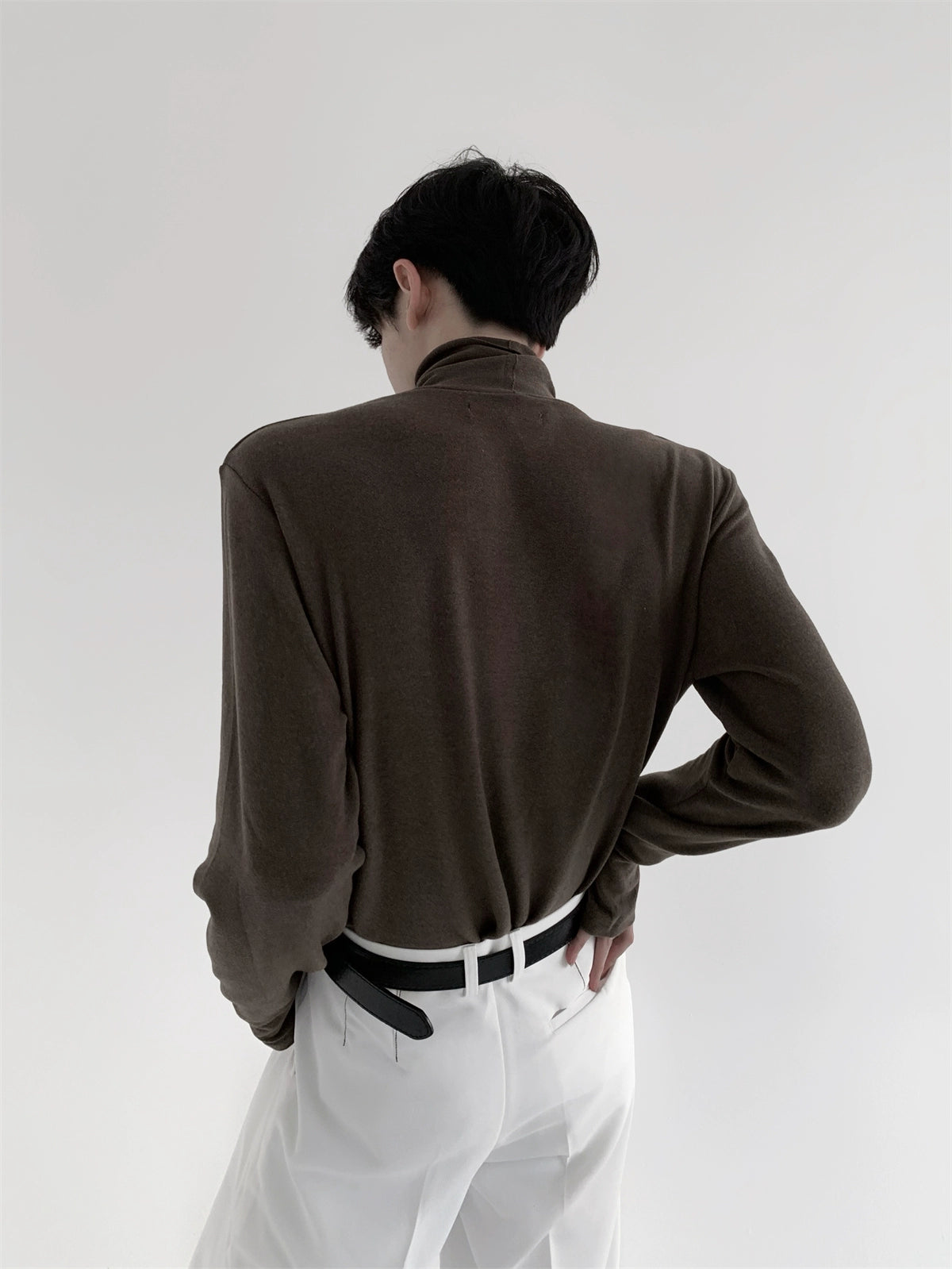 【25s Jul.】Simple High Collar Soft Bottoming Shirt