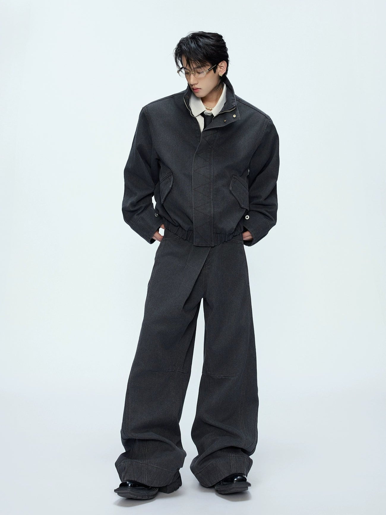 【25s Oct.】Vintage Washed Silhouette Jacket/pants