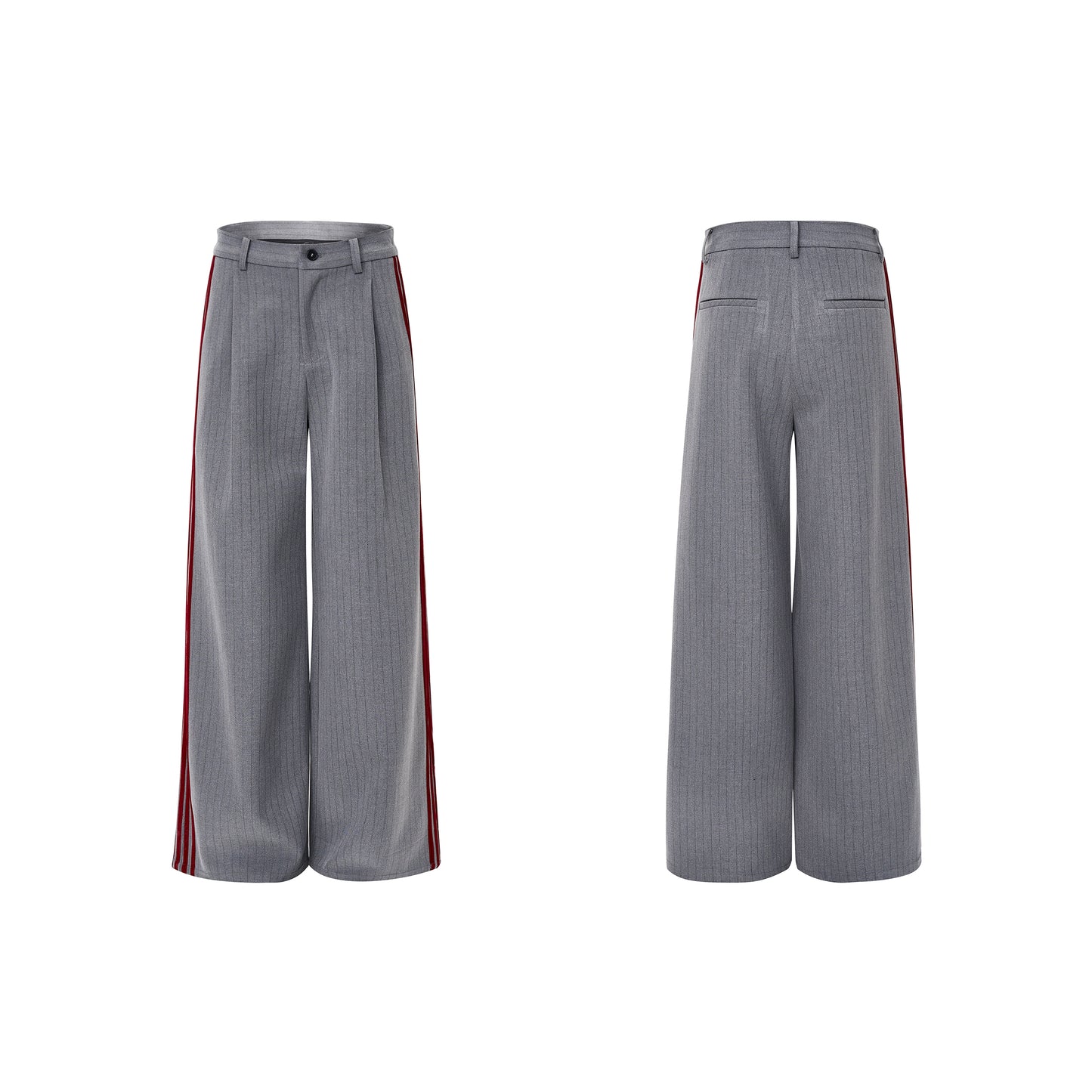 Vertical Striped Double-breasted Elegant Suit