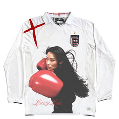 Lucy Liu Red Gloves Football Jersey