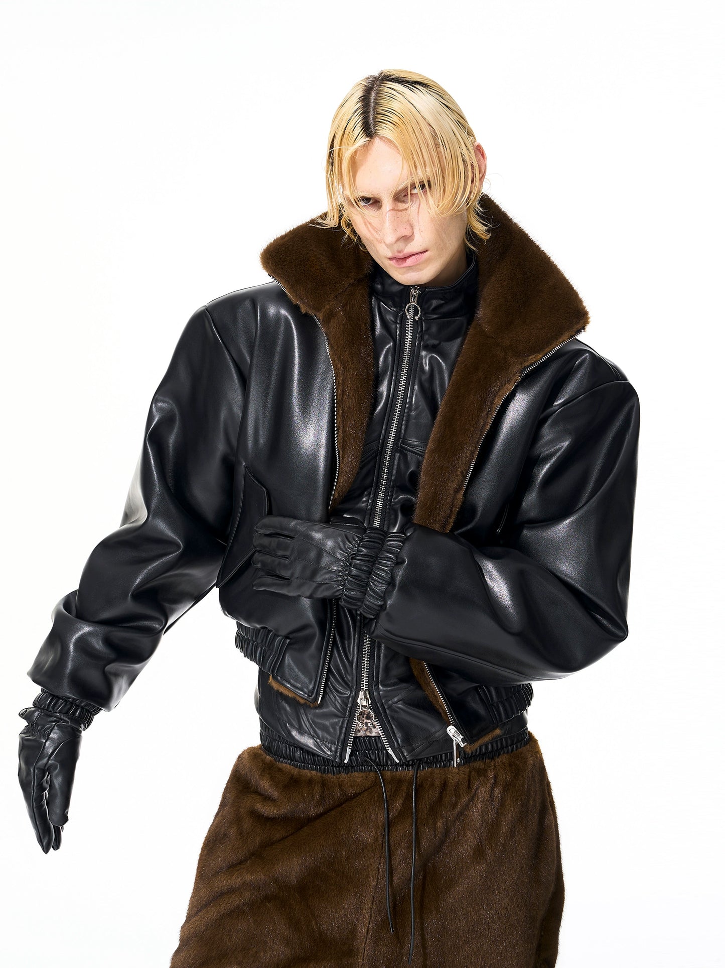 Reversible Winter Fur and Leather Jacket / Pants