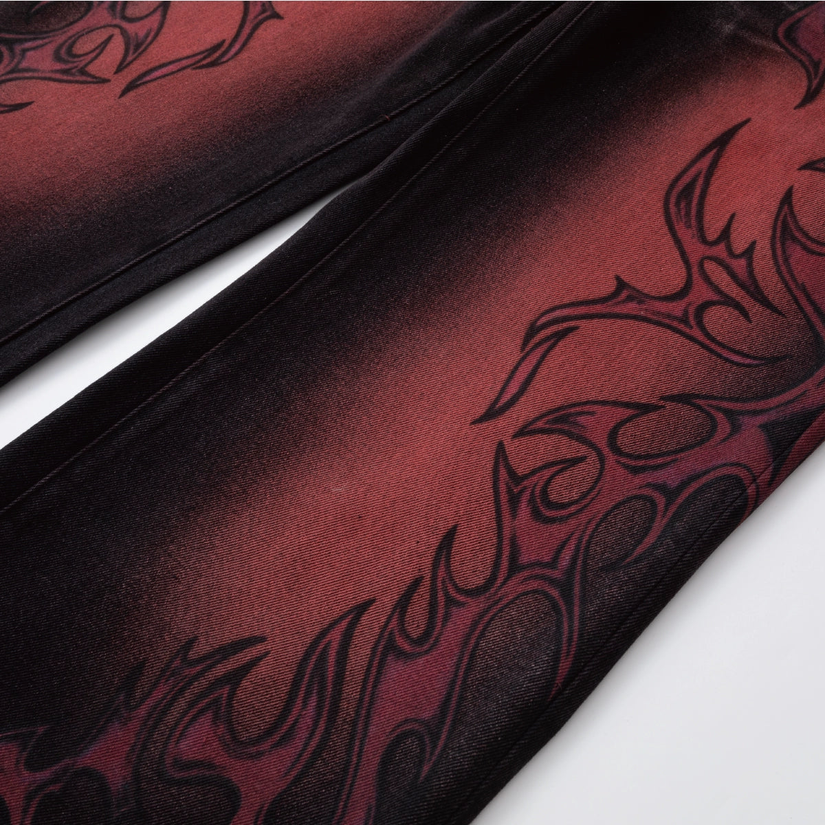 【25s Jul.】Flame Gradient Straight Jeans