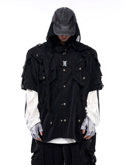 【25s Jun.】Dark Pioneer Lace-Up Short Sleeve Jacket