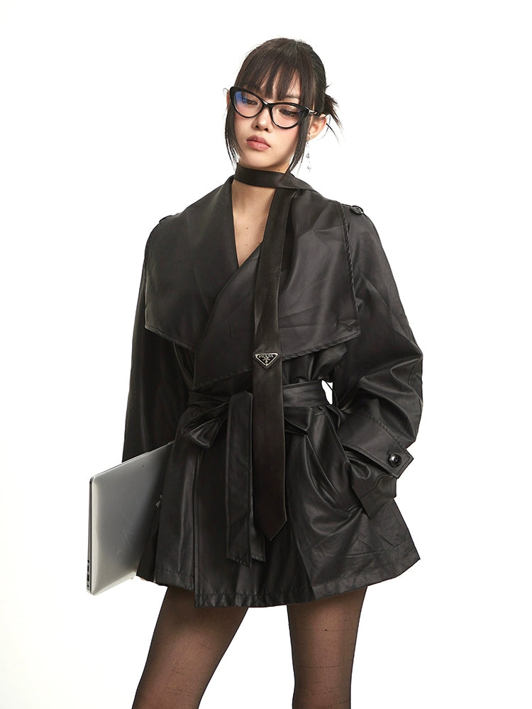 Elegant and Simple Long/short Trench Coat