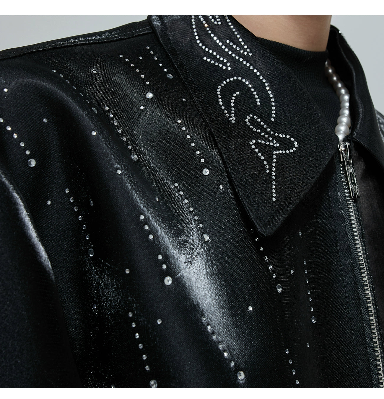 Stars* Matte Rhinestone Shiny Jacket
