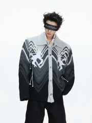 【26s Jan.】Gradient Color-blocked Knit Cardigan