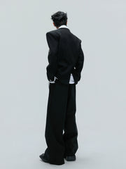 【25s Nov.】Shimmering Striped Fitted Blazer/Trousers